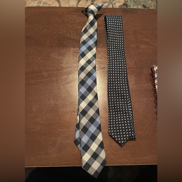 Classic Checkered and Dotted Ties Set . BOYS - Picture 1 of 1